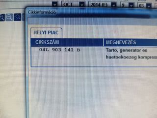 bontott SKODA OCTAVIA III Generátor Tartó Bak