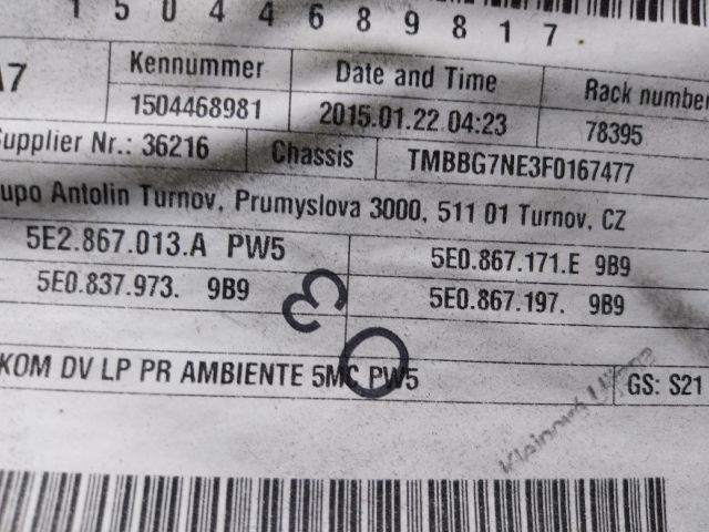 bontott SKODA OCTAVIA III Ajtó Kárpit Szett