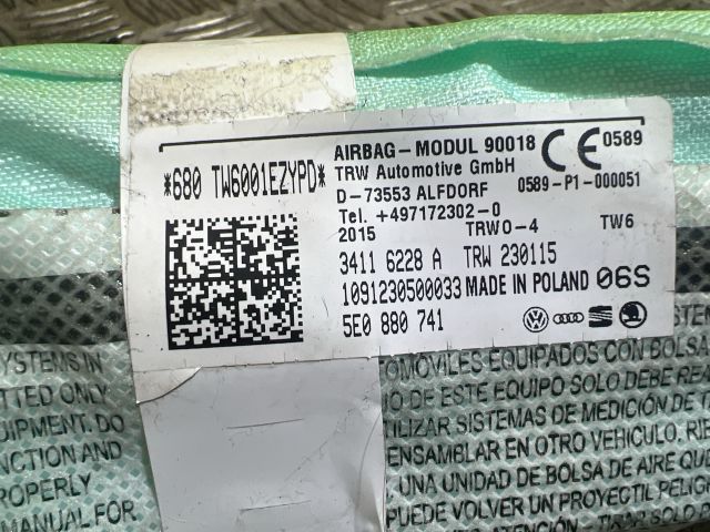 bontott SKODA OCTAVIA III Bal első Függöny Légzsák