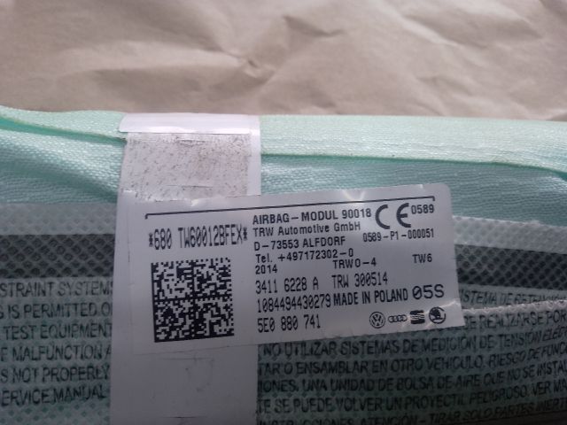 bontott SKODA OCTAVIA III Bal első Függöny Légzsák