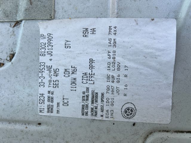 bontott SKODA OCTAVIA III Bal első Negyed Karosszéria Csomag