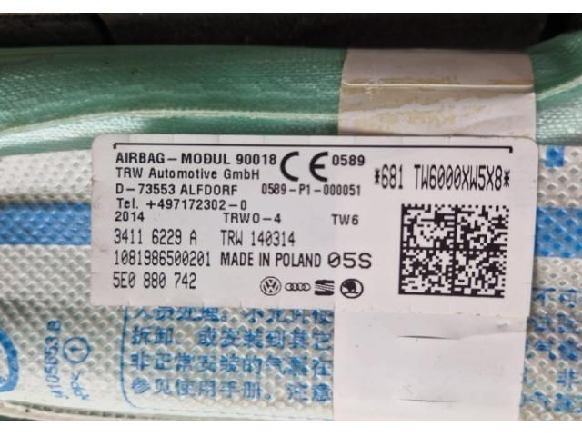 bontott SKODA OCTAVIA III Bal Fejlégzsák