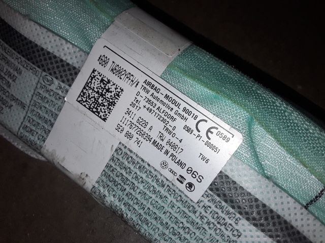 bontott SKODA OCTAVIA III Bal Függönylégzsák és Oldallégzsák