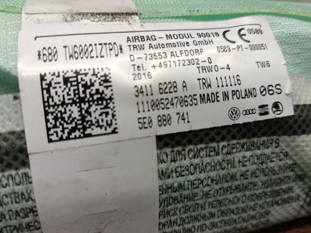 bontott SKODA OCTAVIA III Bal Függönylégzsák és Oldallégzsák