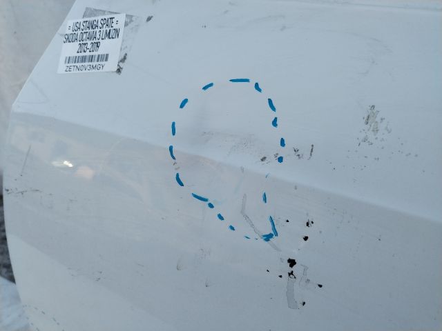 bontott SKODA OCTAVIA III Bal hátsó Ajtó (Üres lemez)