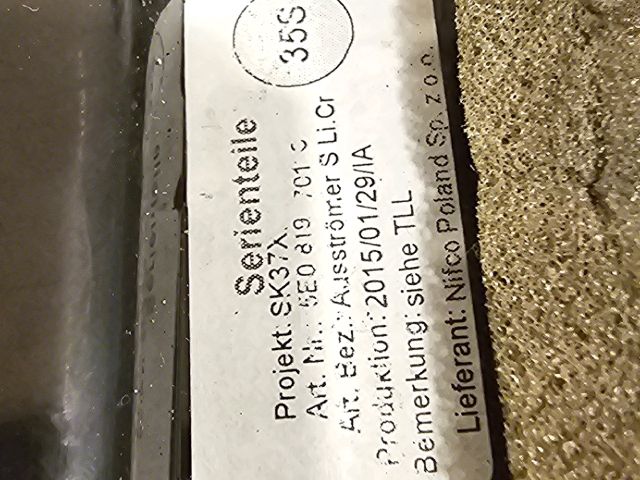 bontott SKODA OCTAVIA III Bal Szellőző