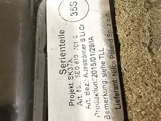 bontott SKODA OCTAVIA III Bal Szellőző