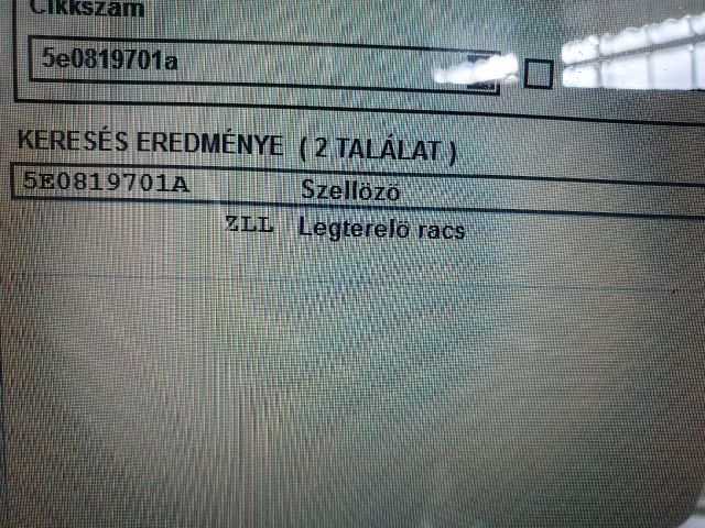 bontott SKODA OCTAVIA III Bal Szellőző