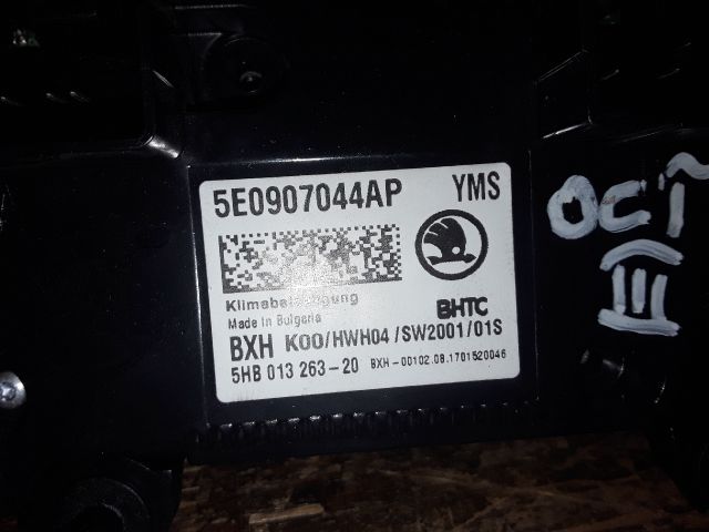 bontott SKODA OCTAVIA III Fűtéskapcsoló (digit klímás)