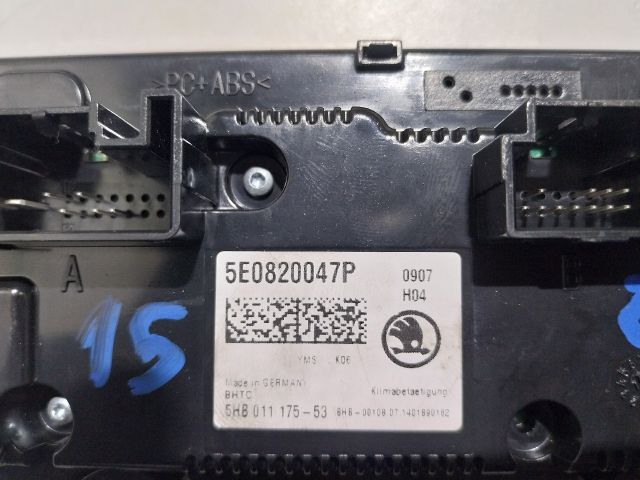 bontott SKODA OCTAVIA III Fűtéskapcsoló (manuális klímás)