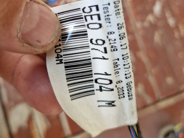 bontott SKODA OCTAVIA III Hátsó Lökhárító Kábelköteg