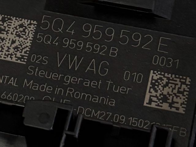 bontott SKODA OCTAVIA III Jobb első Ajtó Vezérlőegység