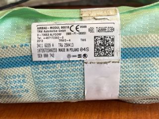 bontott SKODA OCTAVIA III Jobb első Függöny Légzsák