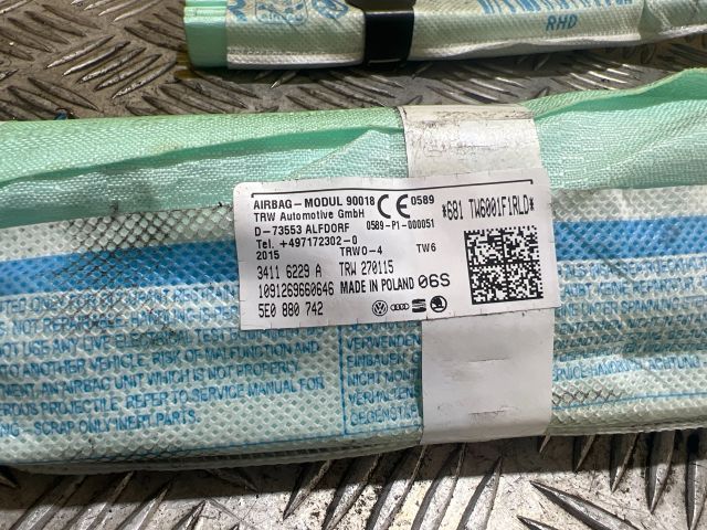 bontott SKODA OCTAVIA III Jobb első Függöny Légzsák