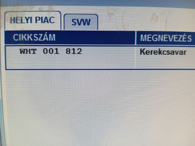 bontott SKODA OCTAVIA III Kerék Csavar Szett