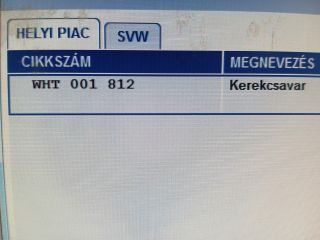 bontott SKODA OCTAVIA III Kerék Csavar Szett