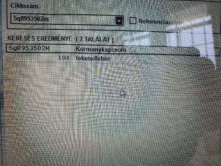 bontott SKODA OCTAVIA III Komplett Kormánykapcsoló (Bajuszkapcsoló)