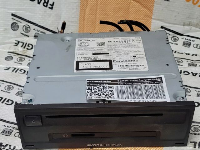 bontott SKODA OCTAVIA III Multimédia Vezérlő