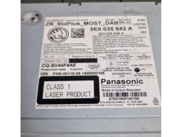 bontott SKODA OCTAVIA III Navigációs Fejegység