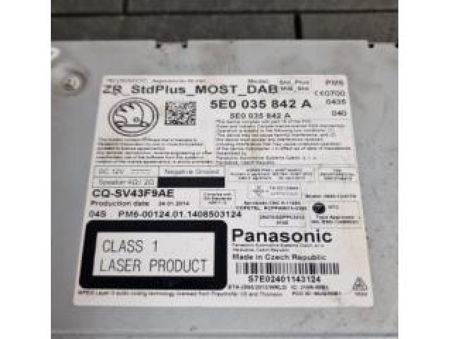 bontott SKODA OCTAVIA III Navigációs Fejegység