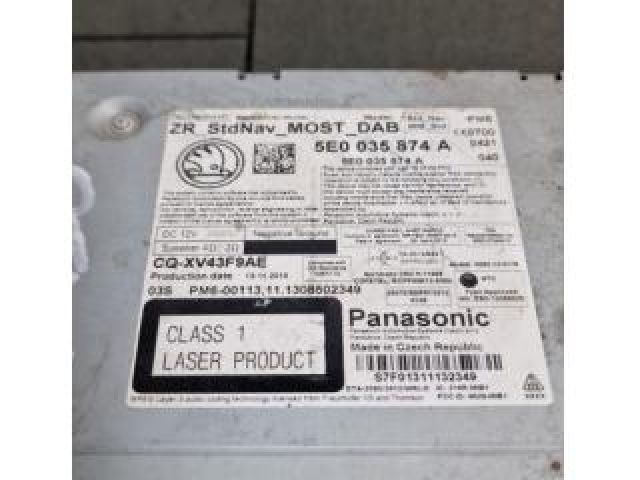 bontott SKODA OCTAVIA III Navigációs Fejegység