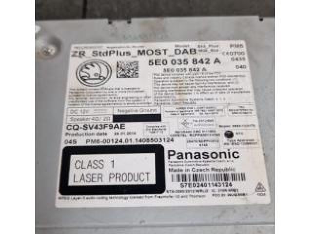 bontott SKODA OCTAVIA III Navigációs Fejegység