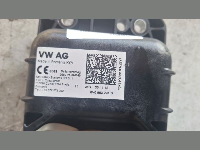 bontott SKODA OCTAVIA III Utasoldali Légzsák