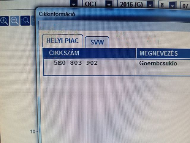 bontott SKODA OCTAVIA III Vonóhorog