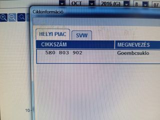 bontott SKODA OCTAVIA III Vonóhorog