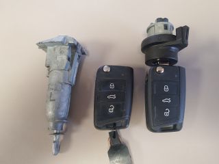 bontott SKODA OCTAVIA III Zárbetét Szett