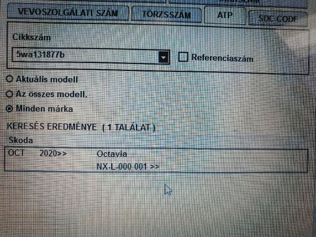 bontott SKODA OCTAVIA IV AdBlue Tartály