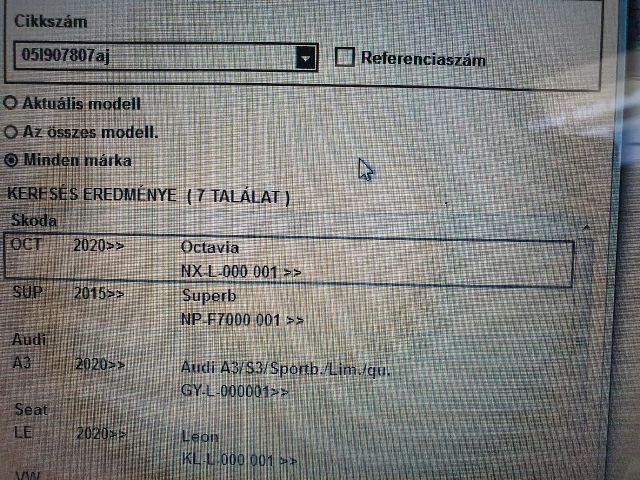 bontott SKODA OCTAVIA IV Első Lambdaszonda