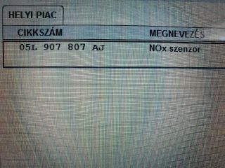 bontott SKODA OCTAVIA IV Első Lambdaszonda