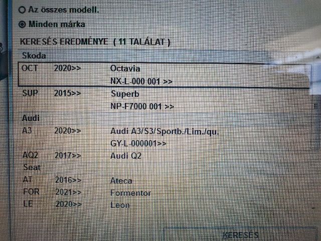 bontott SKODA OCTAVIA IV Hátsó Lambdaszonda