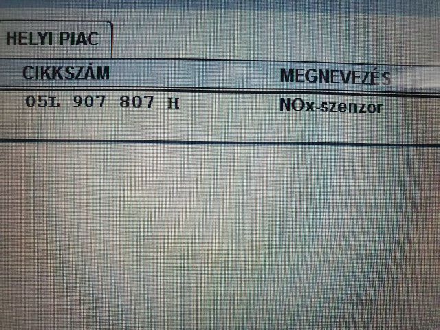 bontott SKODA OCTAVIA IV Hátsó Lambdaszonda