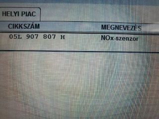 bontott SKODA OCTAVIA IV Hátsó Lambdaszonda