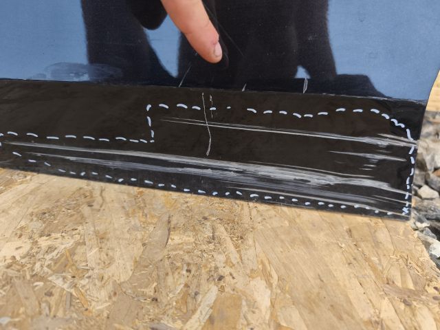 bontott SKODA OCTAVIA IV Bal első Ajtó (Üres lemez)