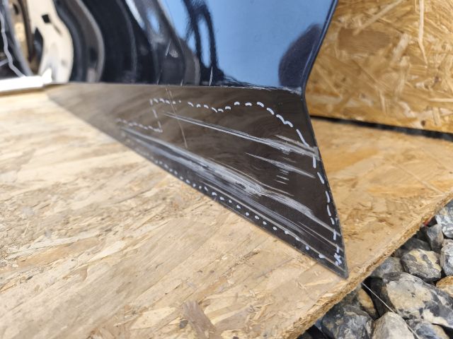 bontott SKODA OCTAVIA IV Bal első Ajtó (Üres lemez)