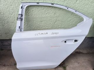bontott SKODA OCTAVIA IV Bal hátsó Ajtó (Részeivel)