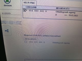 bontott SKODA OCTAVIA IV Bal hátsó Ülés Légzsák