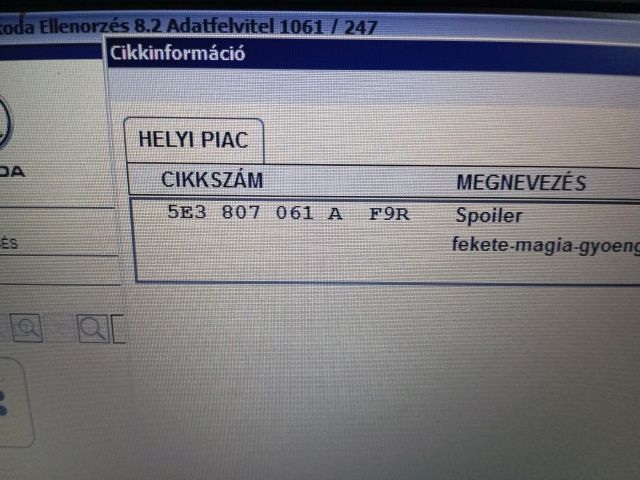 bontott SKODA OCTAVIA IV Első Lökhárító Légterelő