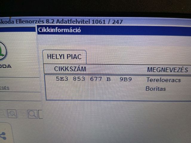 bontott SKODA OCTAVIA IV Első Lökhárító (Üresen)