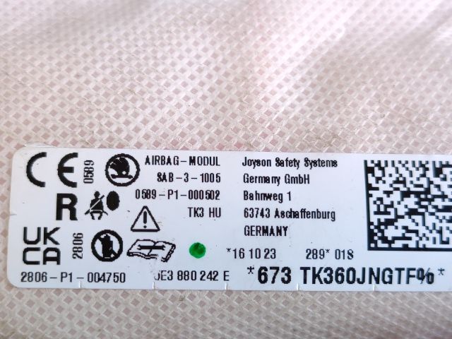 bontott SKODA OCTAVIA IV Jobb Oldallégzsák