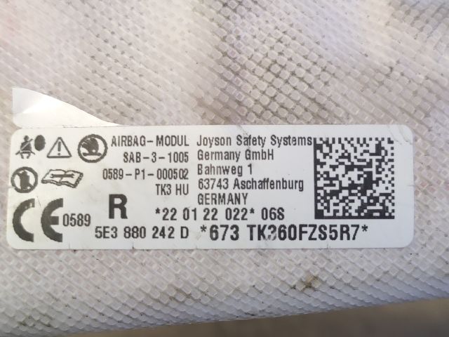 bontott SKODA OCTAVIA IV Jobb Oldallégzsák