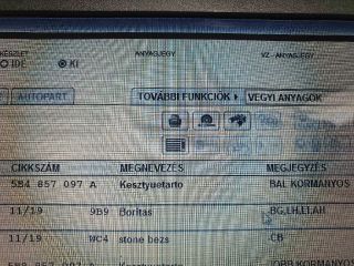 bontott SKODA OCTAVIA IV Kesztyűtartó