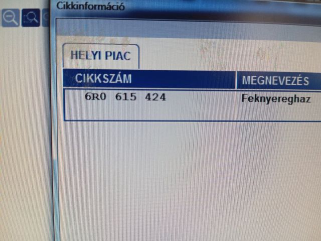 bontott SKODA RAPID Hátsó Pár Fék Szett (Nyereg, Tárcsa, Betét)