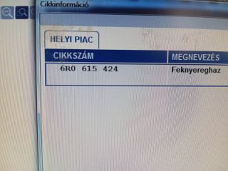 bontott SKODA RAPID Hátsó Pár Fék Szett (Nyereg, Tárcsa, Betét)