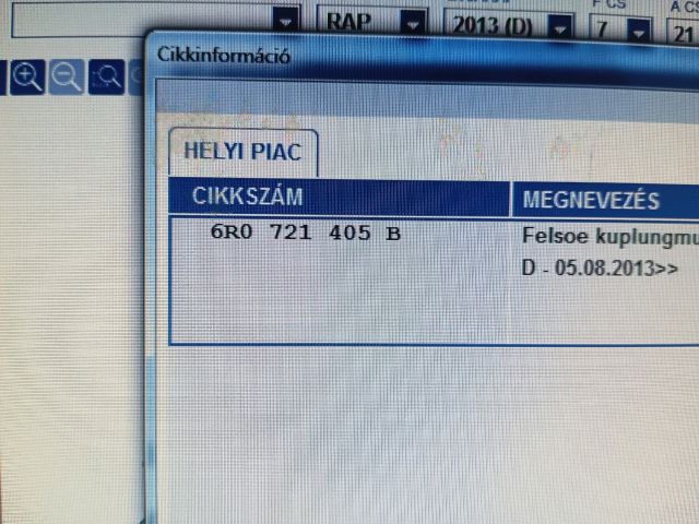 bontott SKODA RAPID Kuplung Főhenger