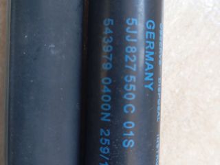 bontott SKODA RAPID Gázrugós Kitámasztó Teleszkóp Pár Csomagtérajtó