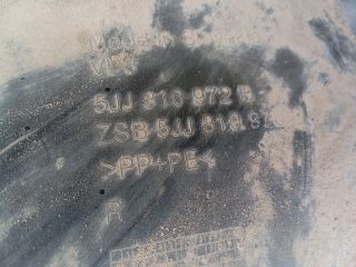 bontott SKODA RAPID Jobb hátsó Hátsó Dobbetét (Kerékjárati, Műanyag)